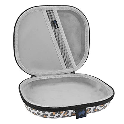Geekria NOVA On-Ear Headphones Case Compatible with JBL Tune 510BT/660NC/500BT, Jr 310BT and More, Replacement Hard Shell Travel Carrying Bag with Cable Storage (Leopard Print) - color: Leopard print