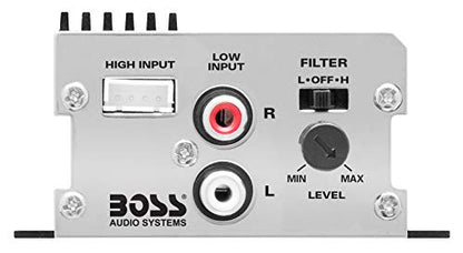 BOSS Audio Systems CE102 2 Channel Car Amplifier, High/Low Pass Crossover