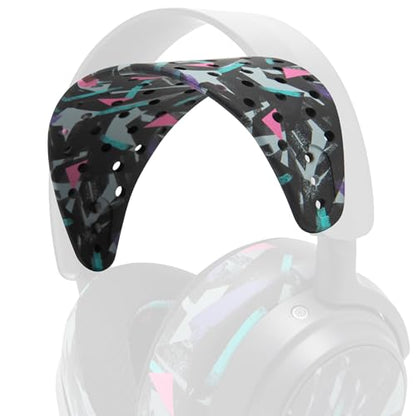 WC HeadbandZ Arctis Nova V2 - Upgraded Wide Silicone Headband Compatible with Arctis Nova Headsets by Wicked Cushions | Wider Weight-Distributing Design, Softer Flexible Silicone | 90's Black - color: 90's Black