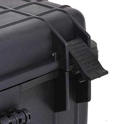 MEIJIA Portable Waterproof Protective Hard Case, Camera Case with Customizable Fit Foam Inserted,Fit Use of Drones,Camera,Equipments, Elegant Black (22.4"X16.73"X8.46") - size: 22.4"X16.73"X8.46"