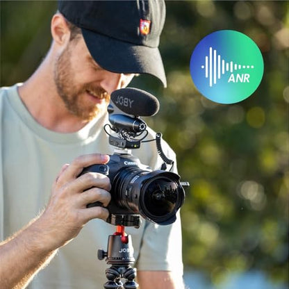 JOBY Wavo PRO 프로페셔널 온 카메라 방향 샷건 마이크, 내장 액티브 노이즈 감소 및 Rycote 쇼크 마운트, CSC, 미러리스, 캠코더, 블로깅, 영화 제작, 유튜버, 크리에이터 - style: Wavo PRO