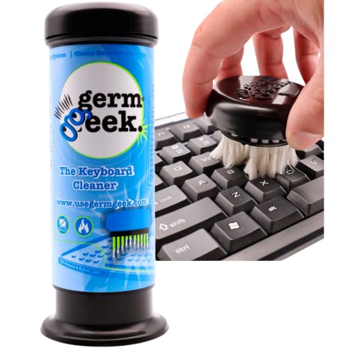 Germ Geek Keyboard & Electronics Cleaner | Reusable Brush + Solution - size: 1