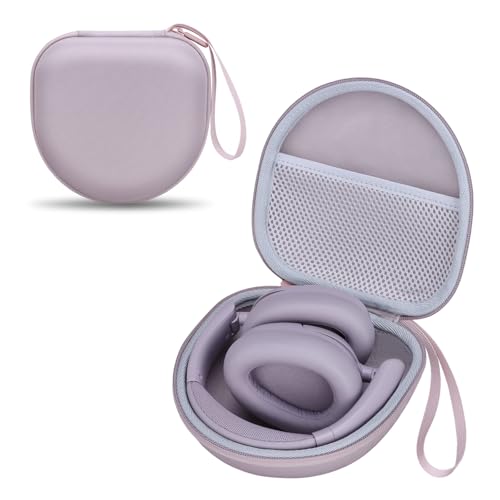 Headphone Case for JLab/Beats/TOZO/BERIBES/Picun Etc Headphones, Mauve | for JLab JBuds Lux ANC/Go Lux ANC, Beats Studio Pro/Solo 4 3,TOZO HT3,KVIDIO Etc Headphone, Hard Shell Case for Travel Home - color: Mauve