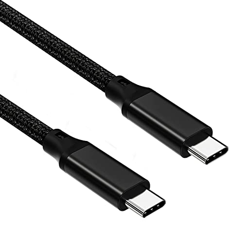USB C to USB C Cable, 3.2 USB-C Cable 10ft, 100W, 4K UHD, 20Gbps | 100W PD Fast Charging Cable , 4K UHD, 20 Gbps Data Transfer, Nylon Braided Cable for MacBook Pro, for iPad, Black - size: 10ft