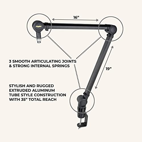 Headliner Sierra Broadcast Microphone Boom Arm, Black
