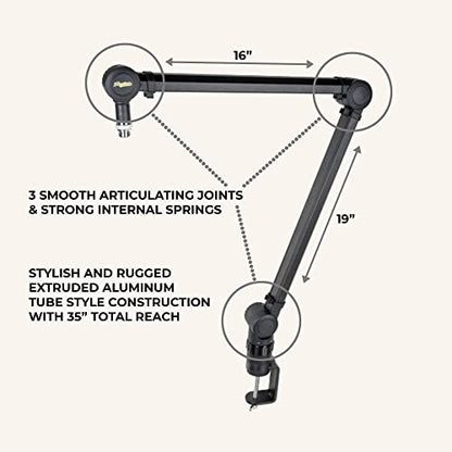 Headliner Sierra Broadcast Microphone Boom Arm, Black