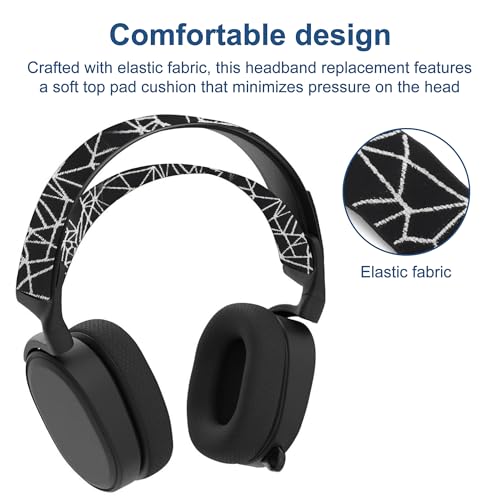 Arctis 7 Fabric Headband Replacement Headband Top Pad Cushion Cover Compatible with SteelSeries Arctis 7 / Arctis 9X / Arctis Pro Lossless Wireless Gaming Headphones Replacement Band Repair Part - color: Color-A