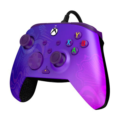 PDP Rematch Enhanced Wired Gaming Controller for Xbox Series X|S & Xbox One - color: Purple Fade, style: Controller