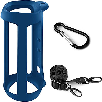 Silicone Case Compatible for FLIP 5 Portable Bluetooth Speaker, Gel Soft Skin Cover, Rubber Case, Travel Carry Pouch with Strap (Speaker and Accessories not Included)(Blue) | Soft Silicone Case for Flip 5 Speaker, Made for Grip, Travel Carry, and Everyday