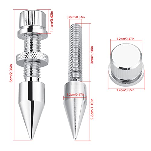 4 Pcs Speaker Spikes Speaker feet Spikes Isolation Spikes Pads Speaker Isolation Feet Subwoofer Stand Speaker Spike Isolator HiFi Speaker Shockproof Cone Base Espigas