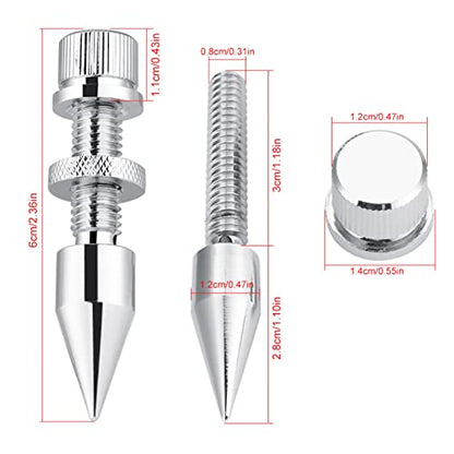 4 Pcs Speaker Spikes Speaker feet Spikes Isolation Spikes Pads Speaker Isolation Feet Subwoofer Stand Speaker Spike Isolator HiFi Speaker Shockproof Cone Base Espigas