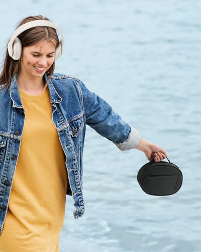 Soft Case for Beats Studio Pro/Sony WH-1000XM4/ Sony WH-XB910N/ Beats Studio3 Headphone, Soft Shell Travel Protective Carrying Cover Storage Bag, Black - color: Black