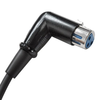 Seismic Audio - SARAX3-3' Right Angle XLR to XLR Patch Cable - size: 3 Feet - Single