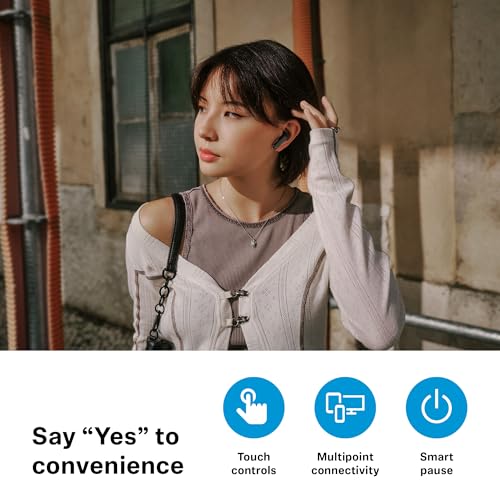 Sennheiser ACCENTUM Open Wireless Earbuds, Open Ear Buds Design, Dynamic Sound & Bluetooth 5.3, IPX4 Splash Protection, 28 Hours Battery Life, USB-C Charging Case, Music, Phone Calls, Travel, Cream - color: Cream, size: Small