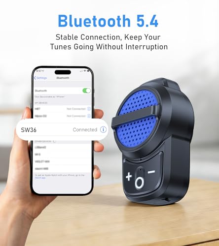 Tsnam Wearable Bluetooth Speaker Clip on Portable Small Speaker | IPX6 Waterproof Clip Speaker Built-in Mic, Wireless Speaker 10H Battery Life, Gadgets Electrician Gifts for Men Women