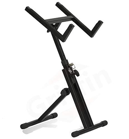 GRIFFIN Guitar Amplifier Stand (Stage-MountPRO Series) – Combo PA Speaker Karaoke Monitor Holder – Low Profile Audio Amp Tilt Back Adjustment – Speaker Cabinet Studio Equipment Platform Riser