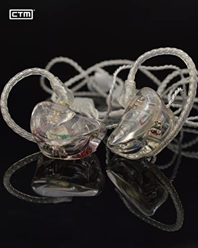 CTM Standard Clear Cable, HiFi Audio 2 Pin Connector Standard 50' Inch Clear Cable, HiFi Audio 2 Pin Connector - style: CTM Standard 50' Inch Clear Cable, HiFi Audio 2 Pin Connector