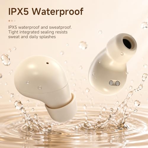 Small Mini Invisible Earbuds Wireless Bluetooth Ear Buds for Small Ears | Discreet Smallest Sleep Earbuds For Small Ears Ear Buds Low Profile Tiny Skin Tone Sleeping Earbuds For Small Ear Canals - color: Nude