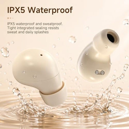 Small Mini Invisible Earbuds Wireless Bluetooth Ear Buds for Small Ears | Discreet Smallest Sleep Earbuds For Small Ears Ear Buds Low Profile Tiny Skin Tone Sleeping Earbuds For Small Ear Canals - color: Black