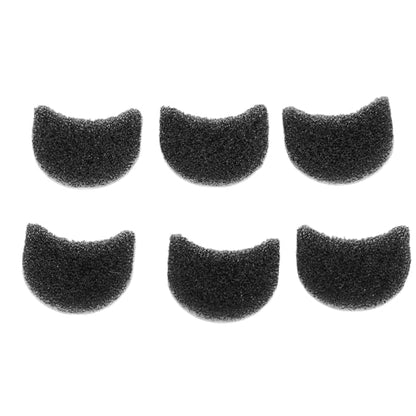 6PCS Action Camera Mic Wind Muff, Sponge Noise Reduction Portable Mic Windscreen with 3 3S Compatibility for High Speed Video Recording