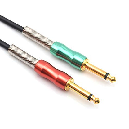 1/4" Stereo to Dual 1/4" Mono Insert Cable, 6.35mm (Quarter inch Female TRS to Dual 1/4 Inch Male Y Splitter Breakout Cable Patch Cord (50CM) - color: 6.35-2X6.35-50cm
