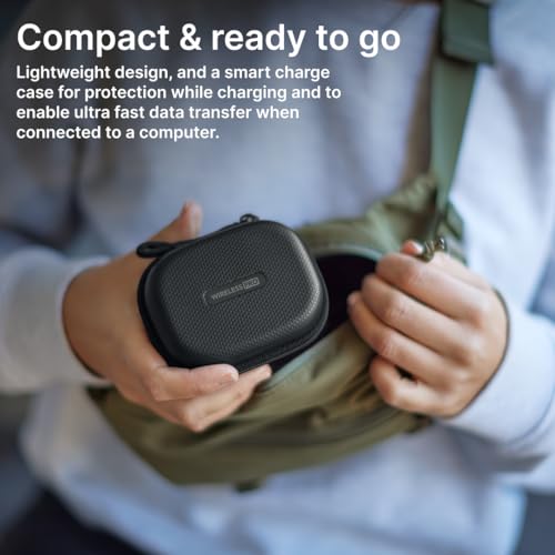 RØDE Wireless PRO Compact Wireless Microphone System with Timecode, 32-bit Float On-board Recording, 2 Lavalier Microphones and Smart Charge Case for Filmmaking and Content Creation | 32-bit Float On-board Recording, 2 Lavalier Microphones and Smart Charg