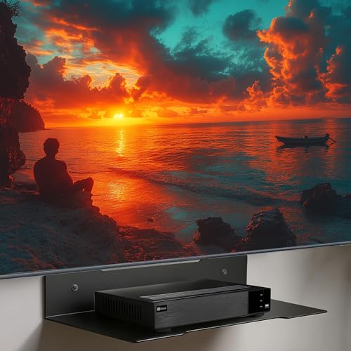 Maclean decoder wall shelf, single, max. 5kg, steel, MC-122