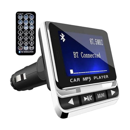 Bluetooth FM Transmitter for Car, Wireless Radio Adapter, 38W [PD 20W + QC 3.0], Handsfree Auto Kit with Remote Control, MP3 Music Player Support Siri Google Assistant U Disk/TF Card/Aux