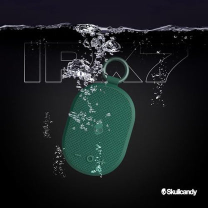 Skullcandy Kilo XT Wireless Bluetooth Speaker - IPX7 Waterproof Mini Bluetooth Speaker with 24 Hour Battery, Downward Firing Passive Radiator, and True Wireless Pairing - Perfect for Outdoor (Green) - color: Green