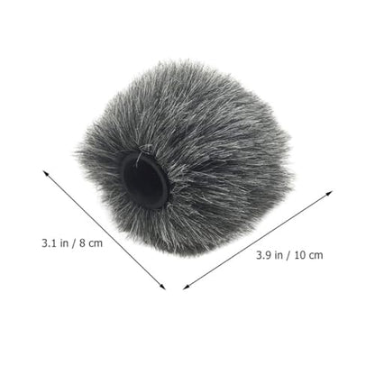 UPKOCH Mic Furry Windscreen for Camera Microphone Protective Cover Accessory Premium Quality Windproof Design for Enhanced Outdoor Shooting