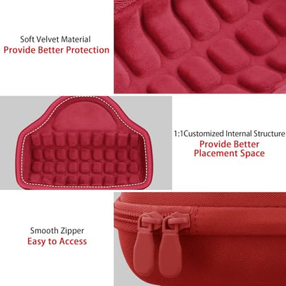Aenllosi Hard Case for JBL Charge 6 Speaker, Red | EVA case construction, Water-resistant design, Dust-resistant design, Protective case only - color: Red