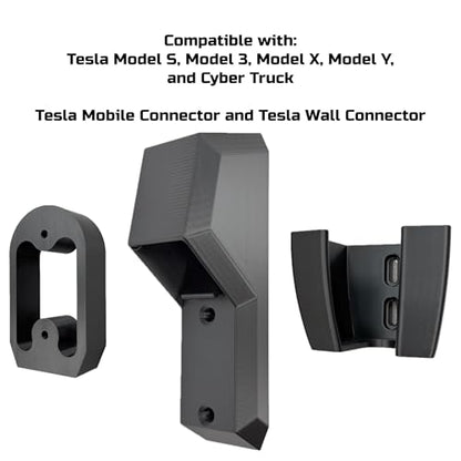 Chargeifier Tesla Charging Cable Organizer with Latch use w/Model S Model 3 Model X Model Y w/Mobile Connector Bracket-Automotive Accessories (Charger Holder)