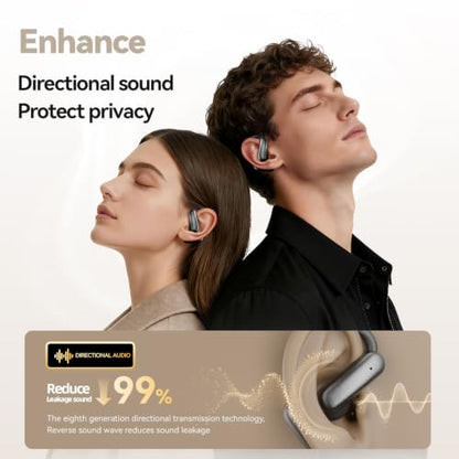 OceanSounds Open Ear Bluetooth Headphones, Wireless Ear Hook Design, Bluetooth 5.4, Secure Fit for Running, Workout, Cycling and Everyday Outdoor Use