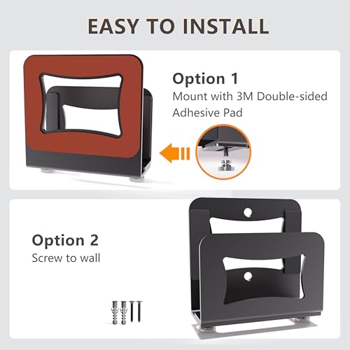 Yuleimy Adjustable Small Device Wall Mount, Compatible with Apple TV