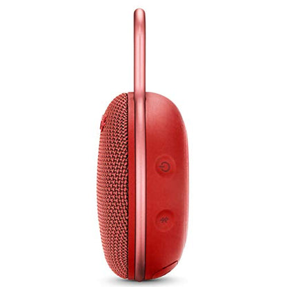 JBL Clip 3 Portable IPX7 Waterproof Wireless Bluetooth - Red (Renewed) - color: red
