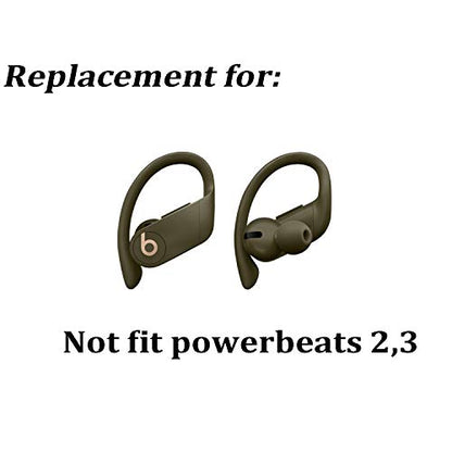 Replacement Eartips Silicone Earbuds Buds Set for Powerbeats Pro Beats Wireless Earphone Headphones,4 Pair (Moss) - color: Moss