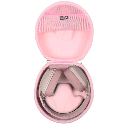 Hard Travel Case for Logitech Zone Vibe 100/125 Wireless Ear Headphones, Protective Carrying Storage Case - Tourmate（only case） - color: Pink