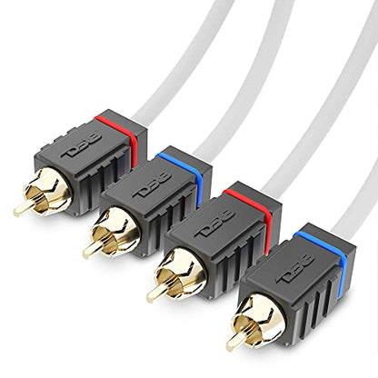 DS18 MOFCR-6FT 2 Channels OFC Marine RCA Audio Stereo Cable - 6 Feet - style: 6 Ft