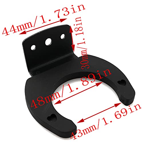 LQ Industrial Microphone Hook Holder 2PCS Black Wireless Microphone Hook Stands Hanger Wall Clip Clamp Holders Mic Stands Brackets