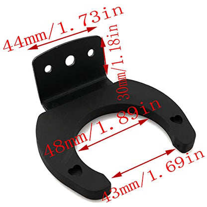 LQ Industrial Microphone Hook Holder 2PCS Black Wireless Microphone Hook Stands Hanger Wall Clip Clamp Holders Mic Stands Brackets