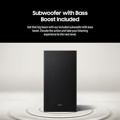Samsung HW-B750D/ZA 5.1 ch Soundbar w/ Dolby Audio, Surround Sound expansion, Bass Boost, Adaptive Sound, DTS Virtual:X, Wireless Subwoofer, 2024 - style: HW-B750D
