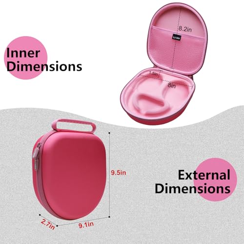 LTGEM Case Compatible with Razer Barracuda X Gaming Headset, Pink | Fits 2022 & 2021 Model Mobile Headset - color: Pink