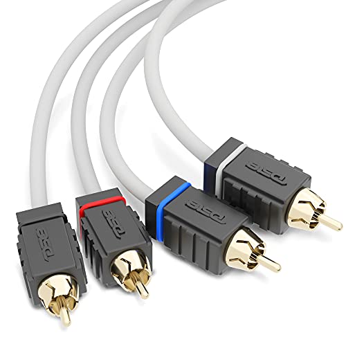 DS18 MOFCR-25FT 4 Channels OFC Marine RCA Audio Stereo Cable - 25 Feet - style: 25 Ft 4 Channel