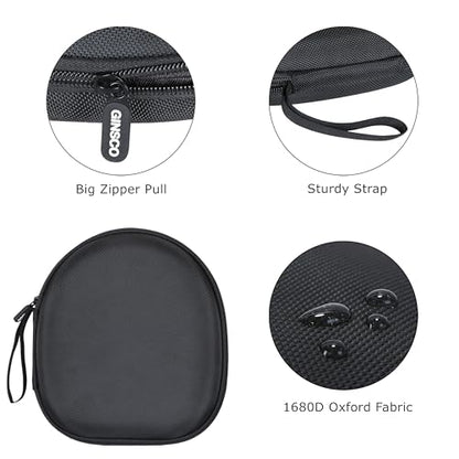 Ginsco New Case Compatible with Sony WH-CH 720N/710N Noise Canceling Wireless Headphones, with JBL Tune 770NC 720BT SoundCore Q20 BERIBES/KVIDIO/Picun Hard Shell Travel Carrying Headset Case (Black) - color: Black
