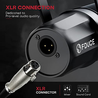 XLR Dynamic Microphone for Vocal Recording, Podcasting, Gaming, Live Streaming&Broadcasting, All Metal Cardioid Mic, Voice-Isolating Technology SL40X - style: SL40X
