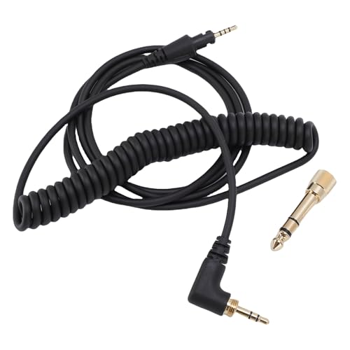 Headphone Cable Replacement, 3.5mm to 6.35mm Adapter with Locking Mechanism, for HDJ CUE1BT HDJ X5 HDJ X7 HDJ S7 Headphones