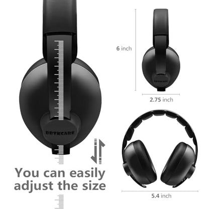 BBTKCARE Baby Headphones Noise Cancelling Headphones for Babies for 3 Months to 3 Years (Black) - color: Black