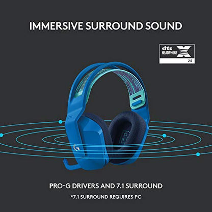 Logitech G733 Lightspeed Wireless Gaming Headset - Blue - color: Blue
