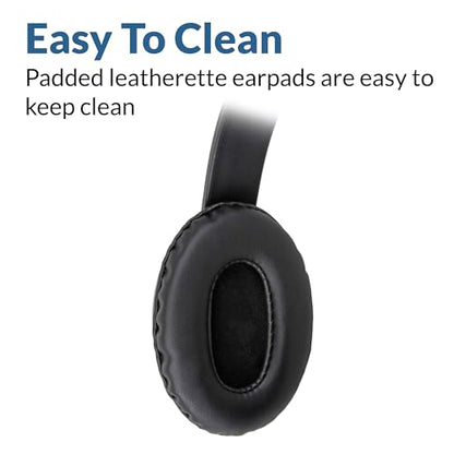 Cyber Acoustics AC-4014 USB-C Headset for PC, Mac, Tablets and Phones | Made with 60 Percent Recycled Plastic, Durable, Crisp, and Clear Communication, in K-12 Classrooms or Home - size: 1 Unit - USBC