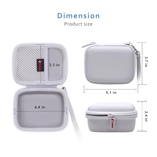 XANAD Hard Case Compatible with JBL Go 4 / GO 5 / Go 3 Ultra Speaker, White - color: White